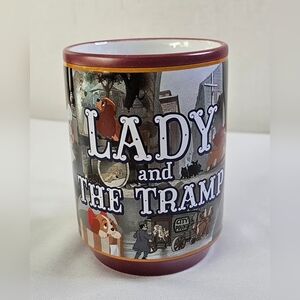 Disney Lady and the Tramp Ceramic Mug Vintage Disney Store Coffee Cup